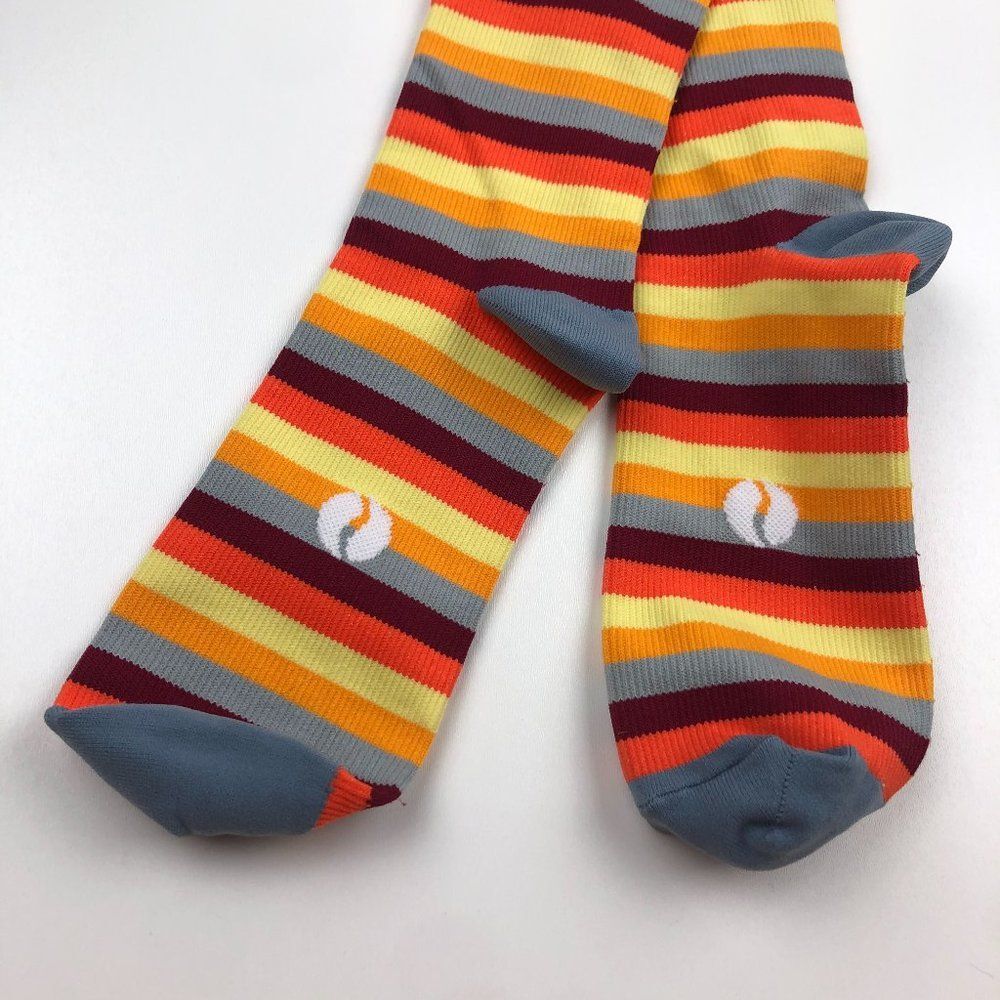 Wave Rainbow Stripe Compression Socks - Picture 3 of 4